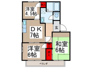 フレグランス978Ｂの物件間取画像